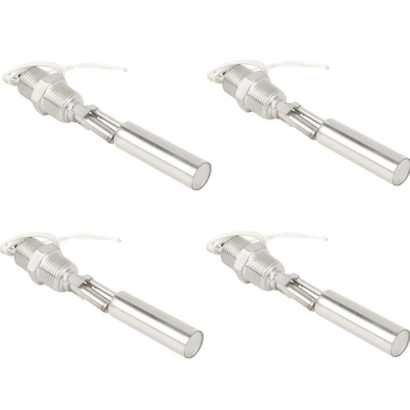 Kadimendium 4pcs Liquid Water Level Float Sensor Switch Side Mounted 304 Stainless Steel 1/2NPT Male Thread DC0-110V Float Switch for Aquarium Fish Tank (4)