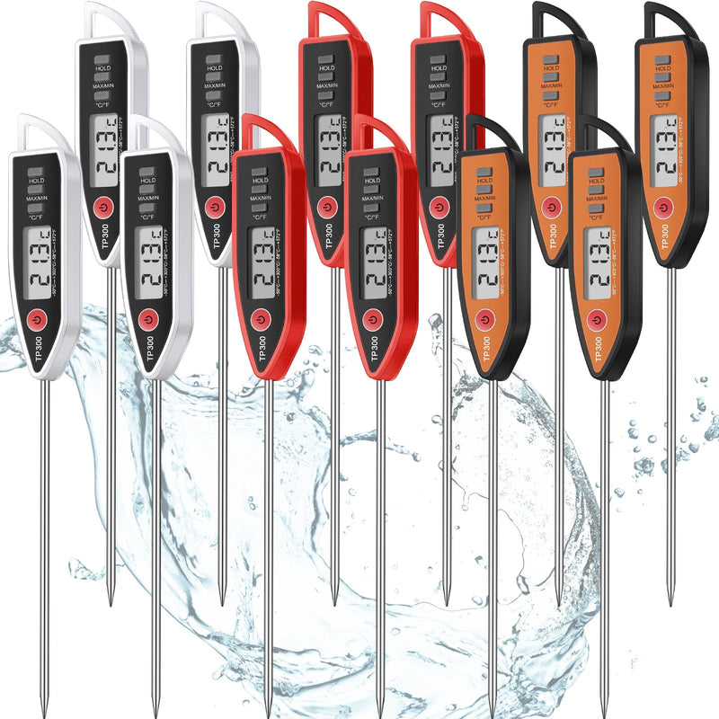 Digital Thermometer Food Meat Candy Water Immediate Read Thermometer for Kitchen Cooking(12 Pcs) 12
