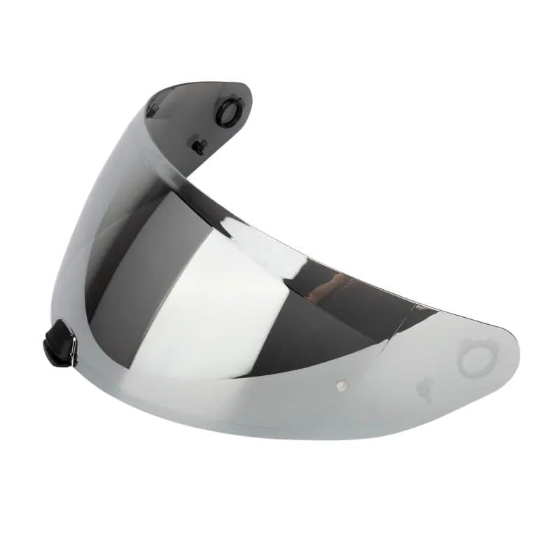 The Helmet Shop HJ-31 Shield Silver Mirror Replacement Visor for i10 and i70 Motorcycle Helmets (Silver Mirror)