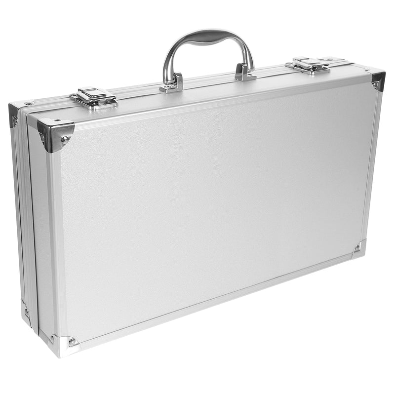 ERINGOGO Large Capacity Toolbox Aluminum Alloy Tool Case with Safety Clasp Portable Storage Box for Medicine and Tools 14.17X8.26X2.95 Inch