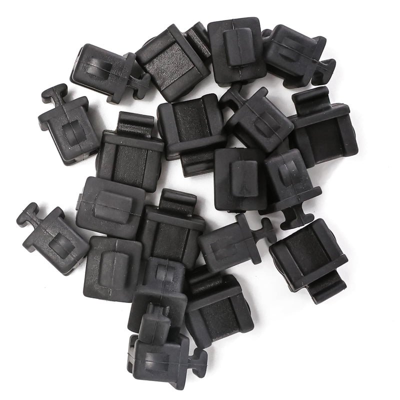 20pcs SFP Anti-Dust Cap Covers, SFP+ Port Protector, Fiber Optic Dust Caps, Durable Soft Silicone Protector for Switch, Network Cards, Router, Media Converters 20pcs
