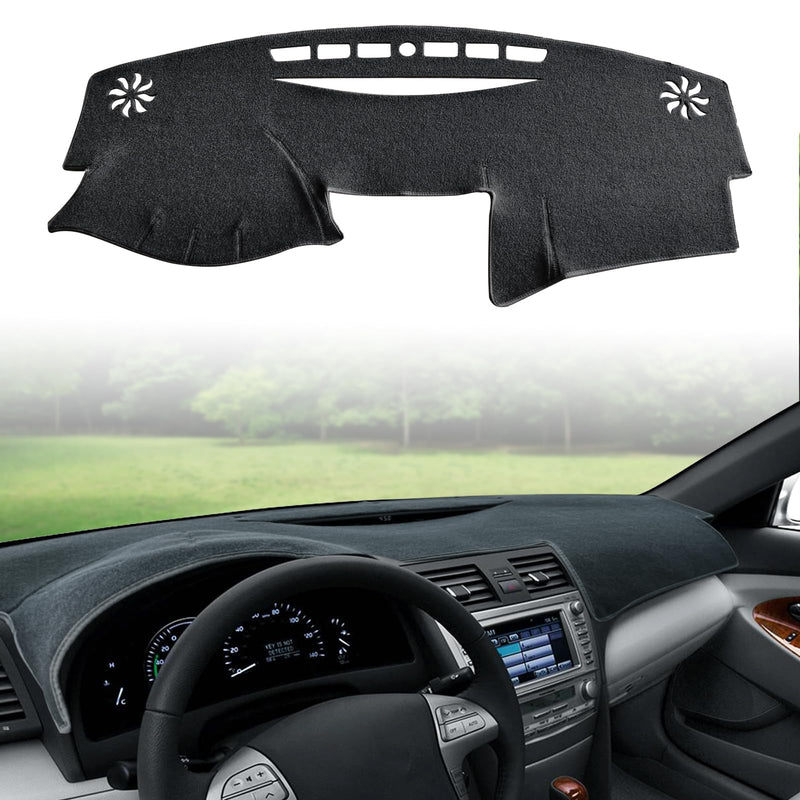 POSAID for Toyota Camry Dash Cover 2011 2010 2009 2008 2007 Dashboard Cover Mat Custom Fit Toyota Camry 2011-2007, Black 07-11 Black 2007-2011