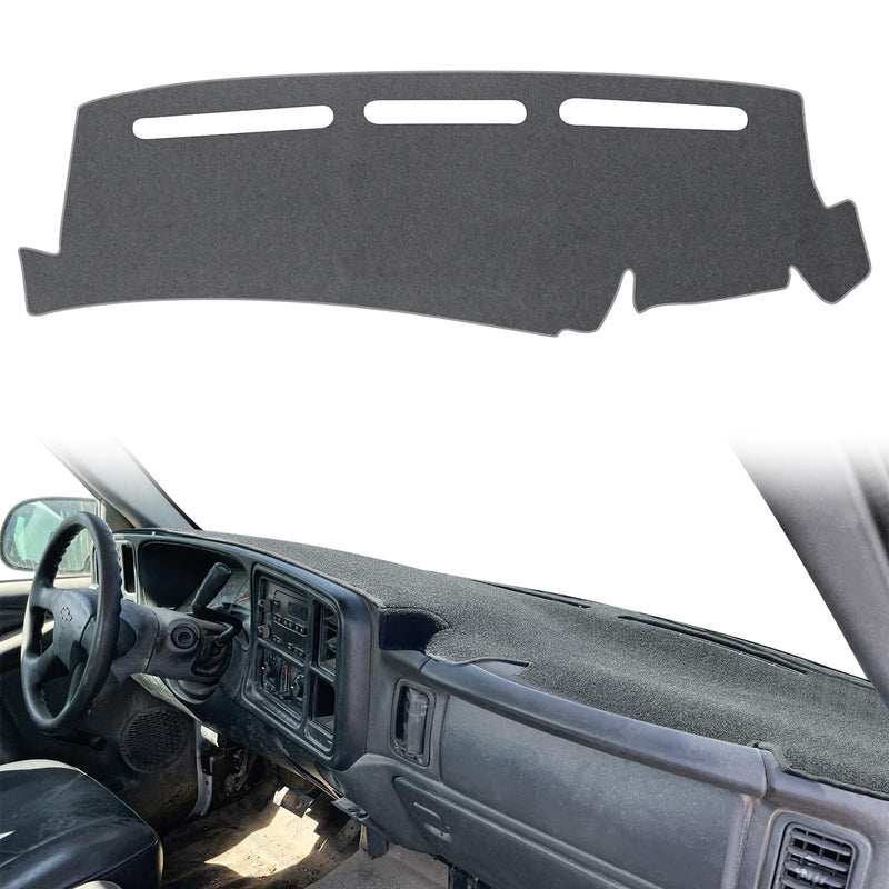 POSAID Dash Cover for 1999-2006 Chevrolet Chevy Silverado GMC Sierra, Dashboard Cover Mat for 2000-2006 Chevy Avalanche Tahoe Suburban GMC Yukon Pickup, Gray 1999-2006 Chevy and GMC