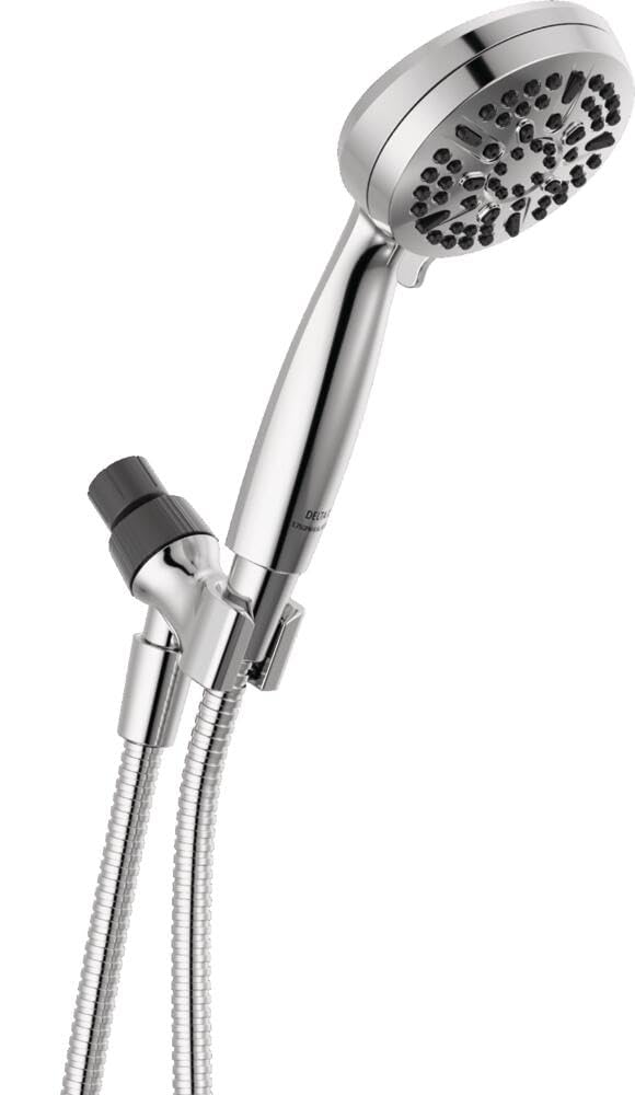 Delta Faucet 5-Setting Handheld Shower Head, Chrome Shower Head with Hose, Showerheads & Handheld Showers, Handheld Shower Heads, Detachable Shower Head, Hand Shower 1.75 GPM, Chrome 75511