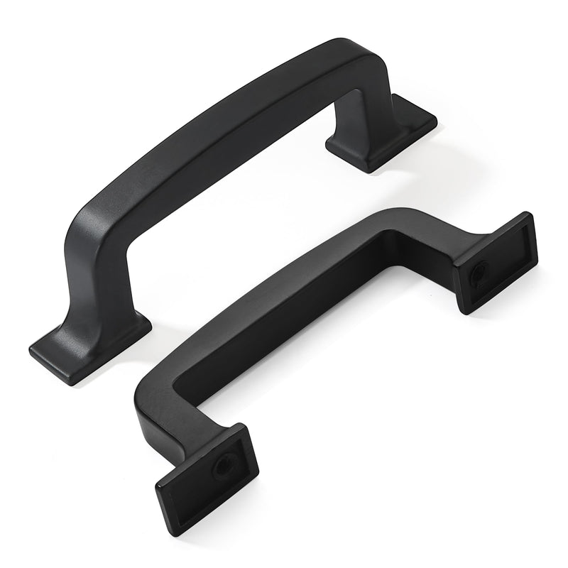 khtumeware 10 Pack 3 Inch Black Cabinet Pulls and Drawer Handles - Matte Black, Stylish Hardware for Cabinets and Cupboards 3"/76MM Hole Center