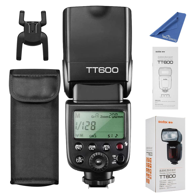 Godox TT600 Camera Speedlite Flash Built-in 2.4G Wireless Trigger System | GN60, 2.4G Wireless X System, Compatible For Canon Nikon Pentax Olympus Fuji, Creative Lighting for DSLR Cameras
