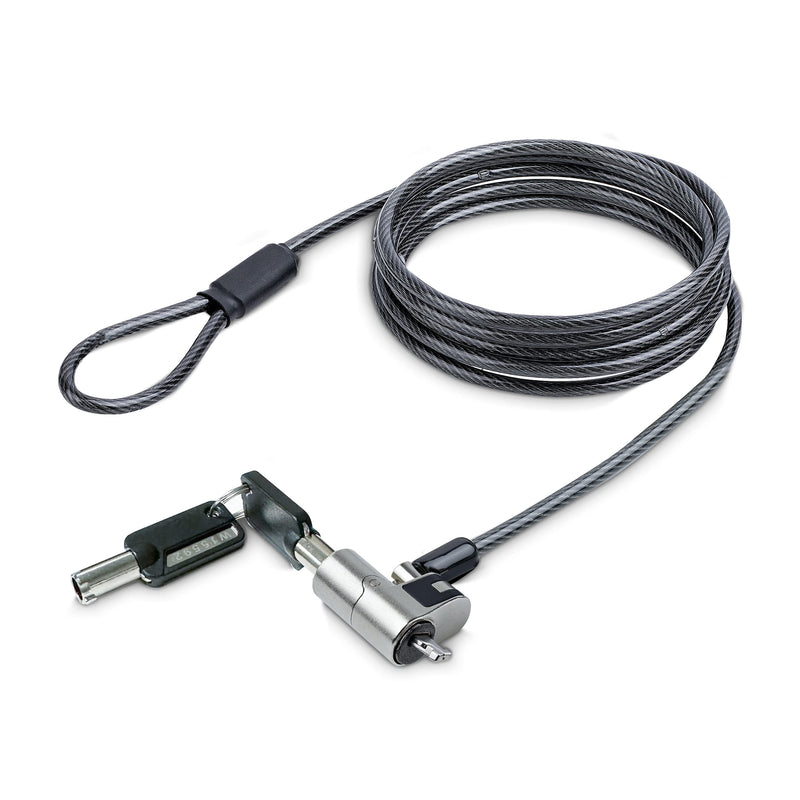 StarTech Nano Laptop Cable Lock, 6.6ft, TAA, Anti-Theft Keyed Lock (2m) | For EliteBook/2-1 Laptops, Steel Cable Lock For Laptop, Security Cable Locks Nano Slot Notebooks Unique Keyed