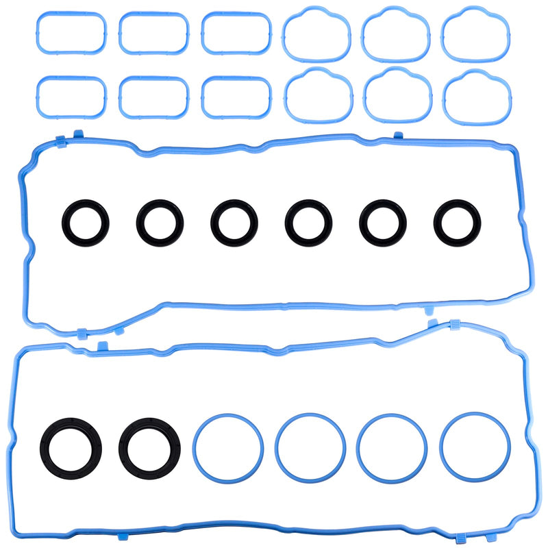 VS50805R for Dodge Charger Challenger Valve Cover Gasket Seal &MS97204 Intake Manifold Gasket 3.6L 2011-2022,Chrysler 200 300,Durango Grand Caravan Journey Jeep Cherokee,Wrangler,Ram 1500 5184596AE