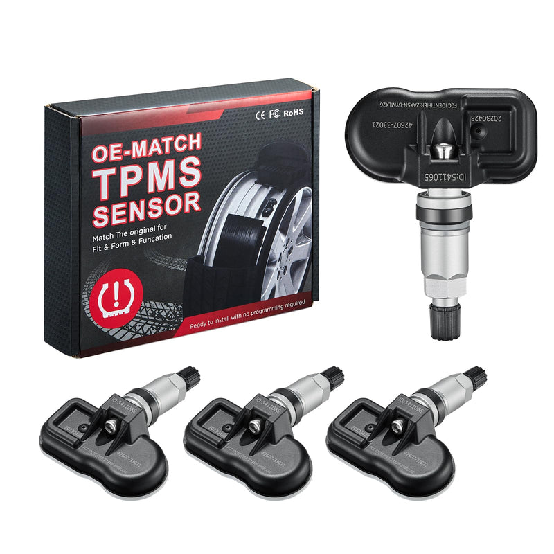 BDFHYK Upgrade TPMS Sensor 315Mhz Tire Pressure Monitoring System Compatible with Toyota 4Runner Avalon Camry Corolla FJ Cruiser Highlander Land Cruiser Matrix Prius V RAV4 Sequoia Tacoma Tundra Yaris 4260735010