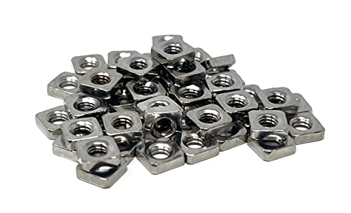 M3nS - Thin M3 Square Nuts for PRUSA - A2 Stainless DIN 562 (Quantity 100)
