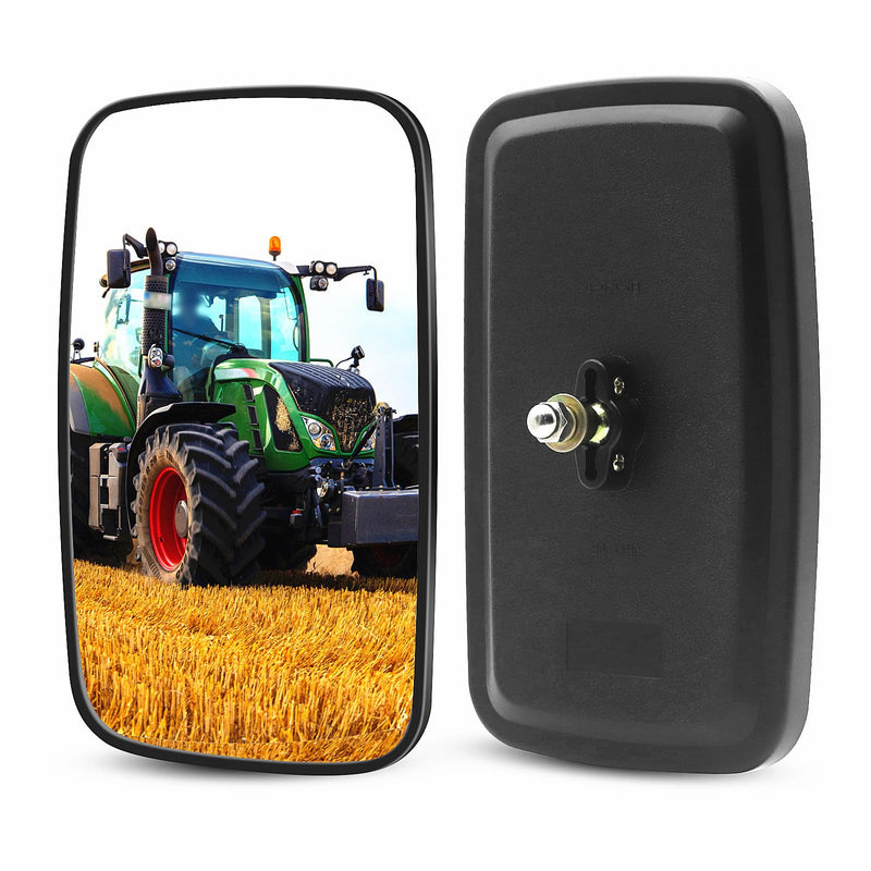 Forklift Rear View Mirrors, Square HD Wide-Angle Rearview Mirror Auxiliary Convex Mirror for Truck Trailer Forklift RV Track Loader, 23.5CM x13.5CM, 2PCS black2x