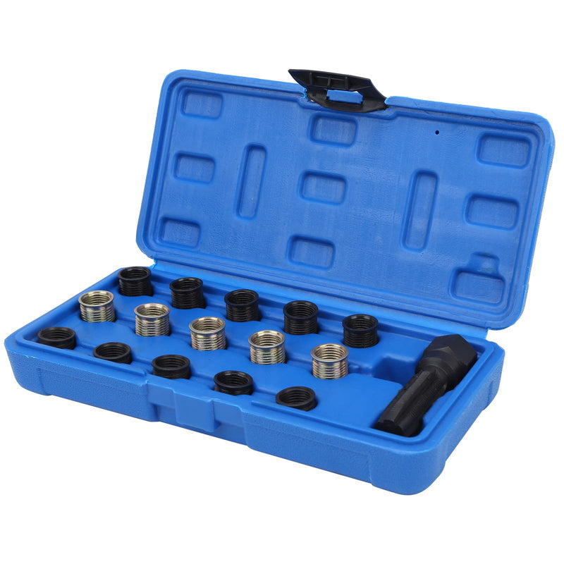 Spark Plug Rethread, Spark Plug Thread Repair Kit, M14x1.25 Spark Plug Thread Repair Tool Screw Tap Portable Carbon Steel Rethread Kit for, Tools