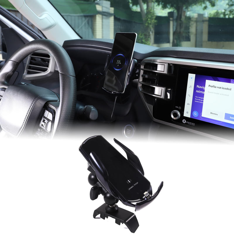 Car Dashboard Phone Holder Compatible with Toyota Tundra/Sequoia 2022-2025 Car Center Console Dash Panel Clip Cell Phone Holder Multifunctional Phone Mount Phone Stand Accessories Fits All Smartphones Type-B(Right)