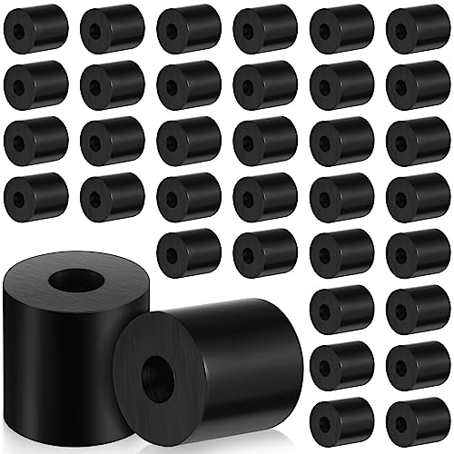 Fabbay Rubber Spacer Bushings Black Grommets for Car Vibration Home, 32 Pcs