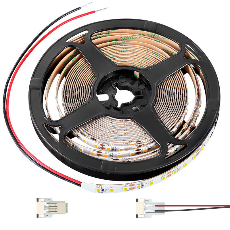 RV Flexible LED Strip Light 12V Dimmable Tape Light 16.4 ft 600 LEDs Width 5/16” for Camper Van Motorhome Truck Trailer Interior Lighting, 2000 Lumen CRI 90+ Indoor Only (6500K) 6500K