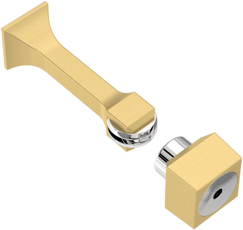 Franklin Brass Classic Edge (2-Pack) 3" Magnetic Door Stop Modern Gold Magnetic Door Catch Stoppers for Bottom of Door Holder to Keep Door Open Protects Wall Solid Rigid Magnet Door Stop B47313K-117-C 3 inches
