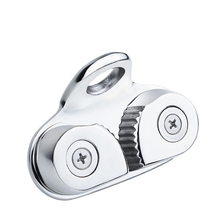 Ymiko 316 Stainless Steel Cam Cleat, Proof Rope Cleats for 5‑15mm Ropes, Boat Hardware for Sailboat Kayak Canoe Dinghy