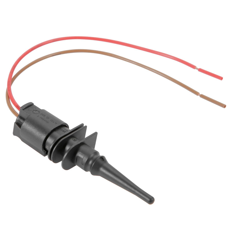 Ambient Outside Air Temperature Sensor with Connector Pigtail Plug 65816936953/65816905050 + 61132359999 Compatible with BMW E46 E39 E38 X3 X5 Z4 1 3 4 5 6 7 Series 2 Sensor+Connector Wire