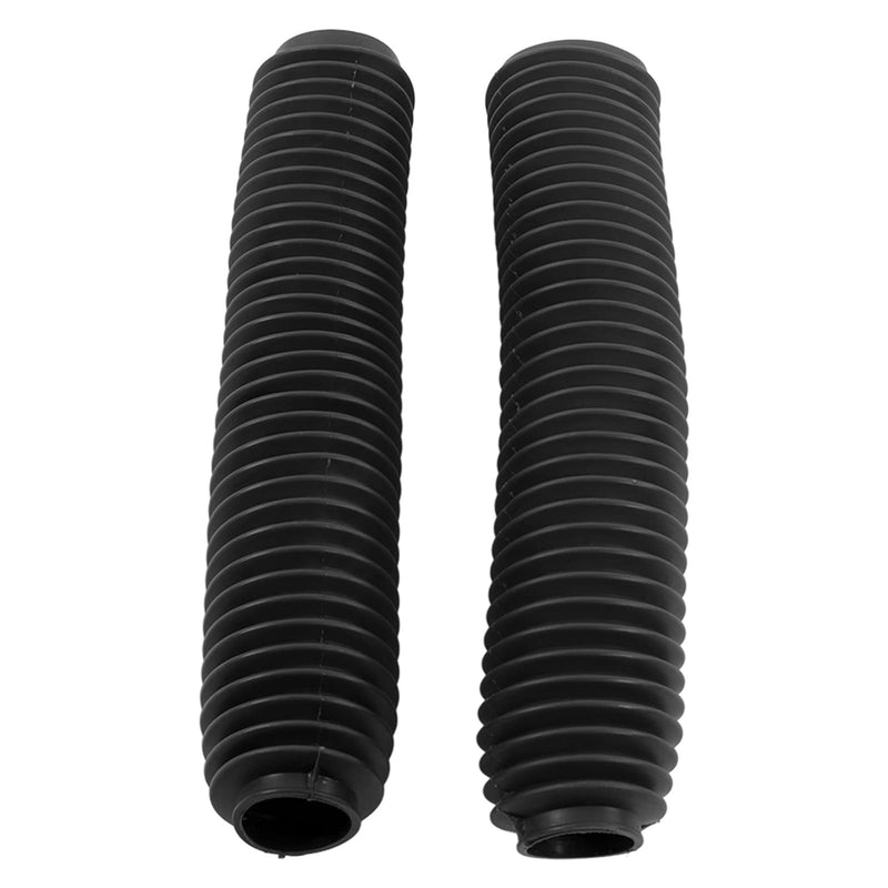 Aramox Shock Absorber Boots, Pair Motorcycle Front Fork Shock Boots Dust Cover Replacement for SUZUKI RM125 DR250 DRZ400 400 (Black) Black