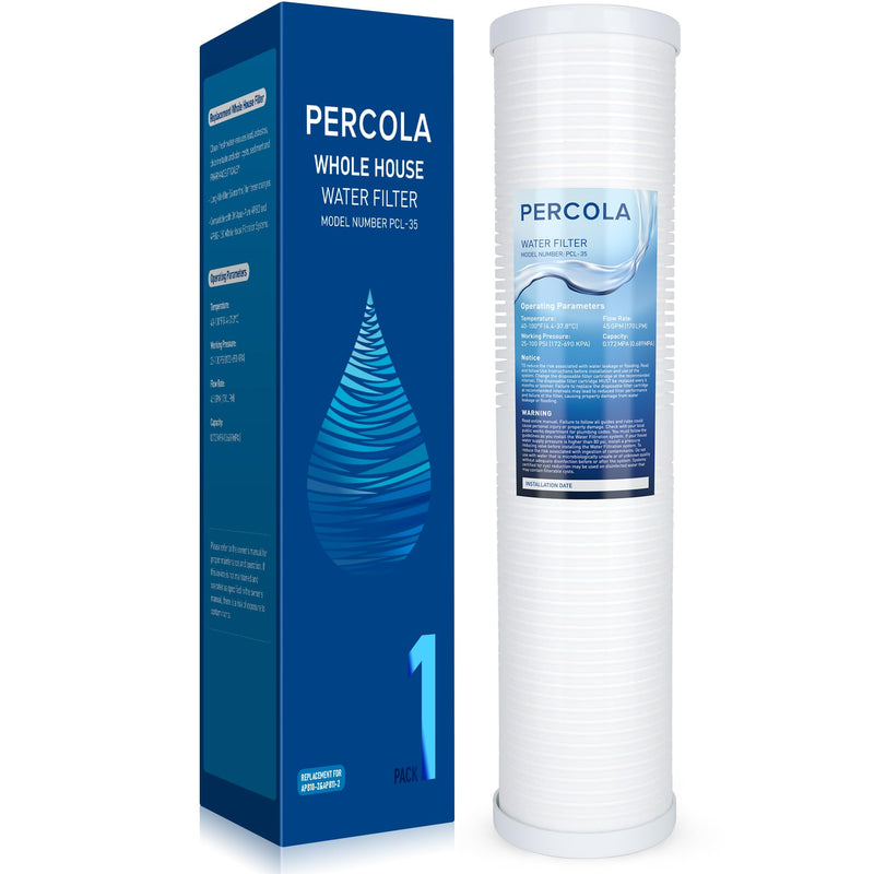 AP810-2 Large Capacity Whole House Replacement Water Filter Drop-in Cartridge, Use with AP802 Systems, 20 X 4.5 Inches (1 Pack)