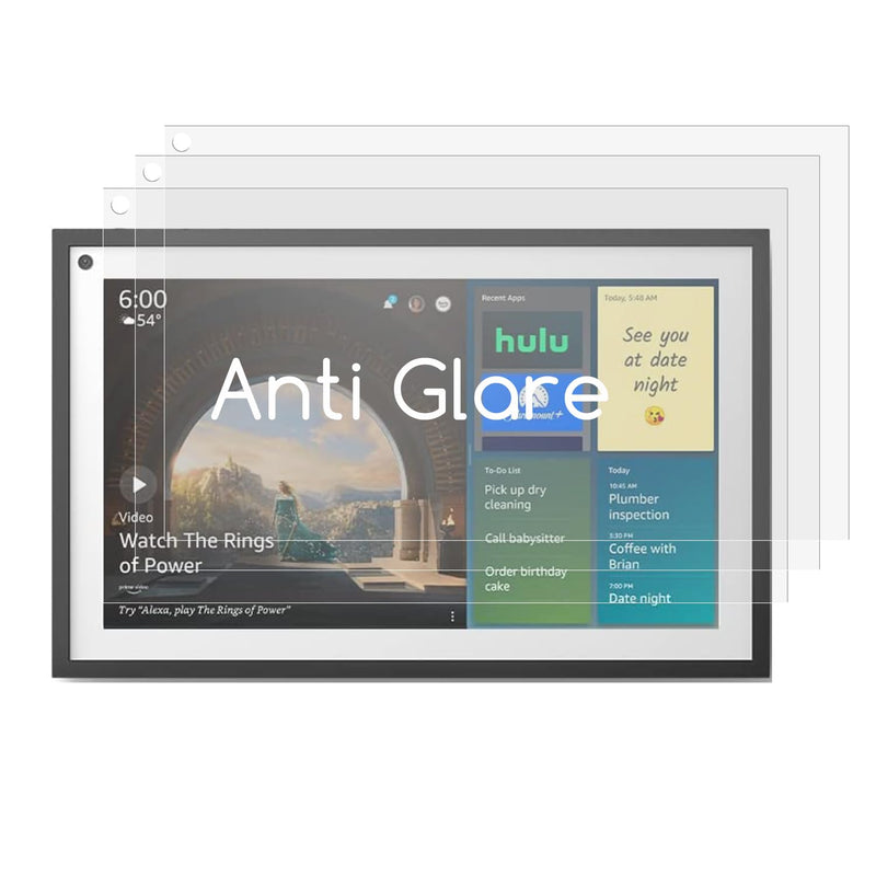KEANBOLL 3 Pack Anti Glare Screen Protector for Echo Show 15-Full HD 15.6" Smart Display,Eye Protection Anti Glare Anti Fingerprint Screen Filter
