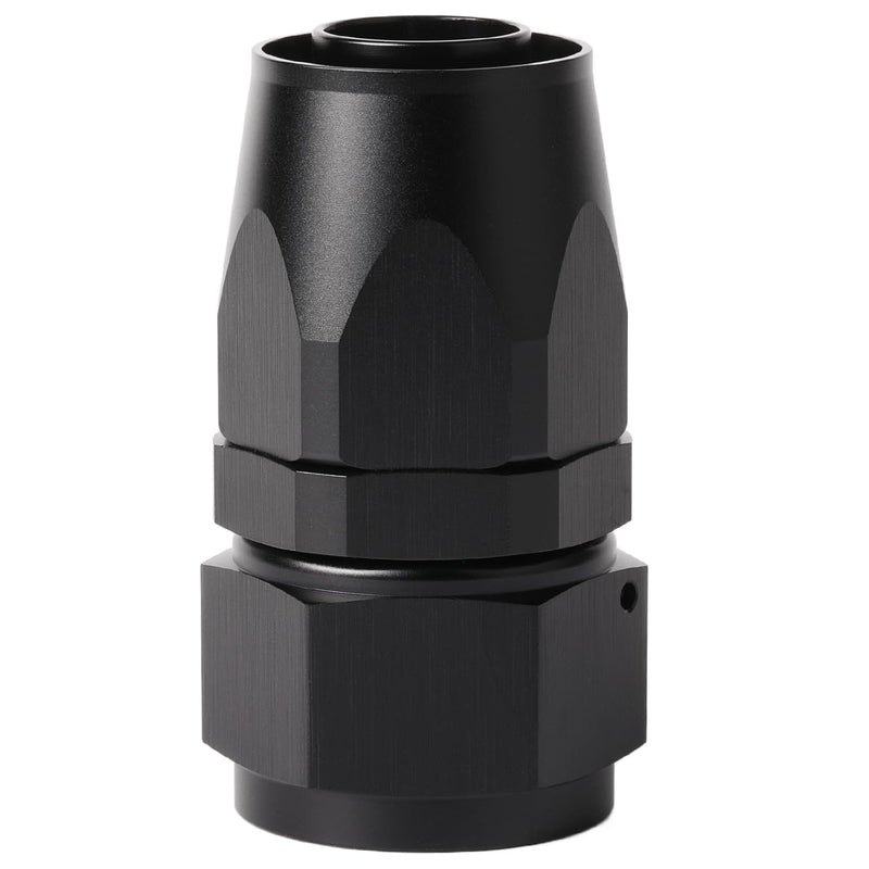 16AN Straight Hose End Fitting Swivel Aluminum Black 16AN Straight, Black