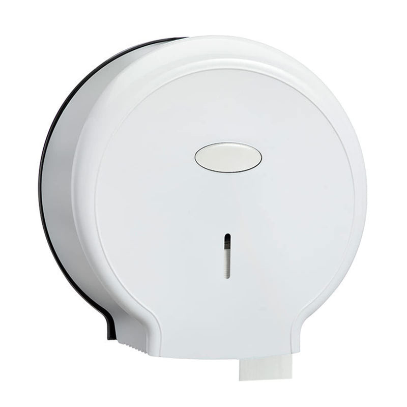 LIZEALUCKY Jumbo Commercial Toilet Paper Dispenser, 11.0 Inch ABS Wall Mount Toilet Roll Holder, Toilet Paper Dispenser(White) White
