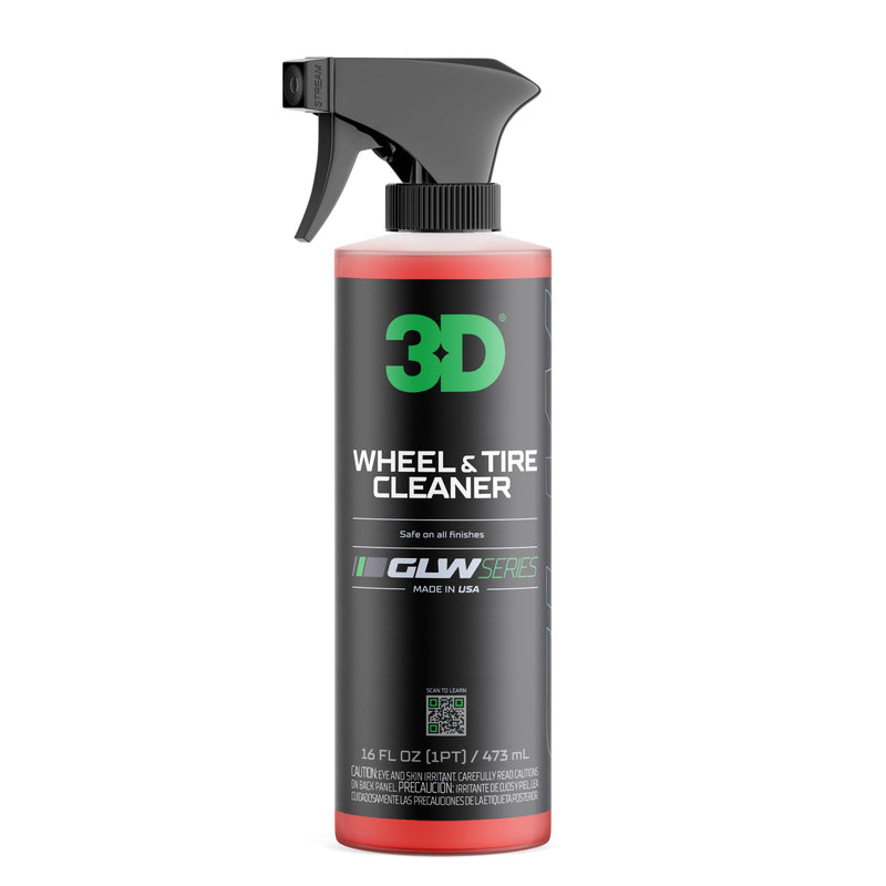 3D GLW Series Wheel & Tire Cleaner – Deep Cleaning All-in-One Formula | Removes Brake Dust, Grime, Tire Browning | Safe on All Wheels | DIY Car Detailing |16 oz 16 Fl Oz (Pack of 1)