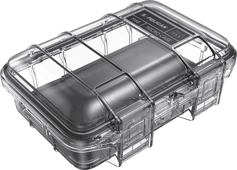 Pelican M40 Micro Case (Black/Clear) Black/Clear