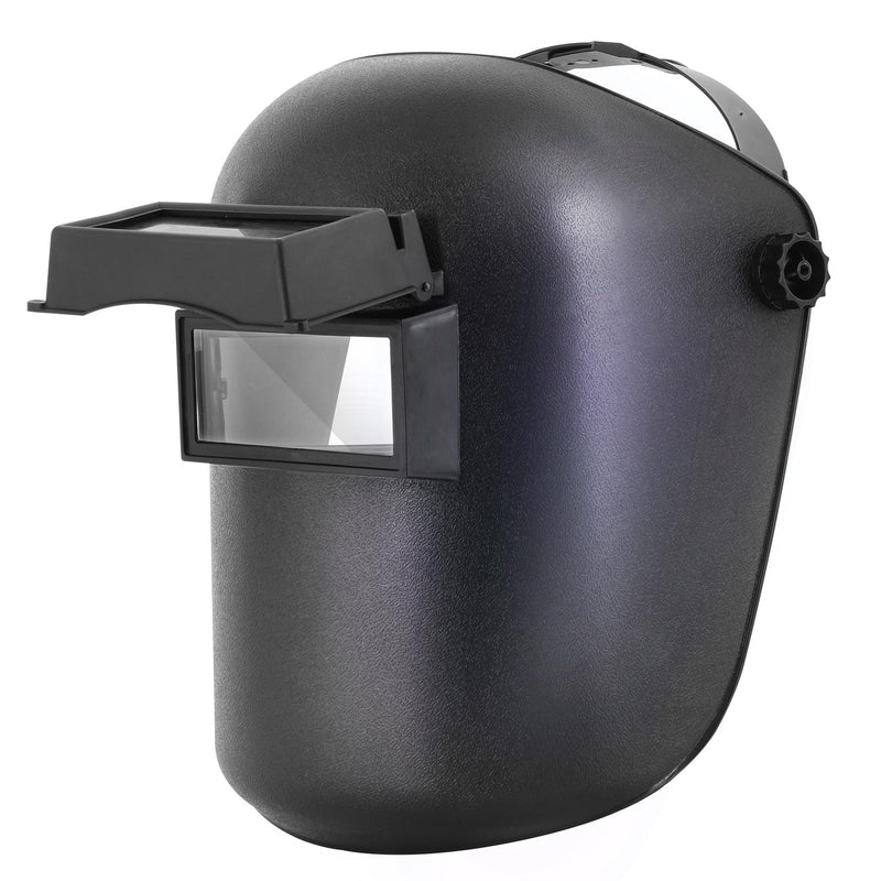 TOPDC Welding Helmet 3.86"x1.61", Flip Front Welding Mask with Adjustable Headgear, Shade 11 TD-LY800B Black