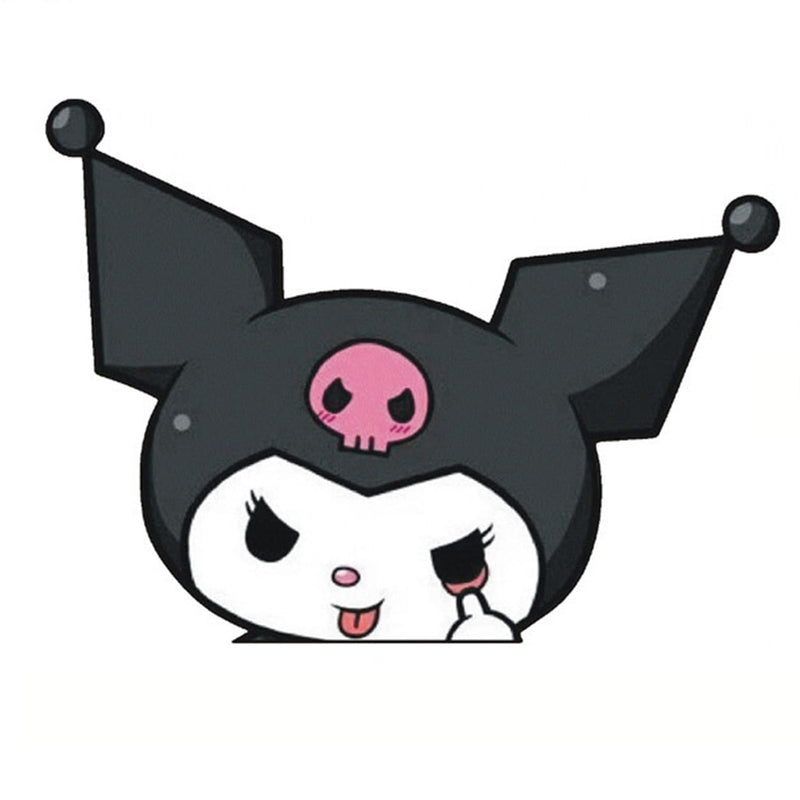 Anime Reflective Bumper Sticker - Kawaii Car Window Decals & Hood Decals Reflective Kuro