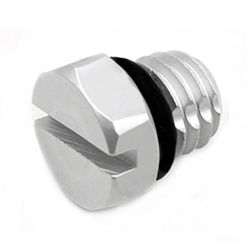 iFJF Billet Aluminum Air Bleeder Screw Replacement for 2001-2017 6.6L Duramax Diesel Fuel Filter Silver
