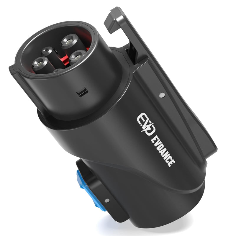 NACS to J1772 Charging Adapter - Max 80 Amp & 250V J1772 EV Adapter Compatible with Tesla High Powered Connectors Destination Chargers and Mobile Connectors (Black) Black
