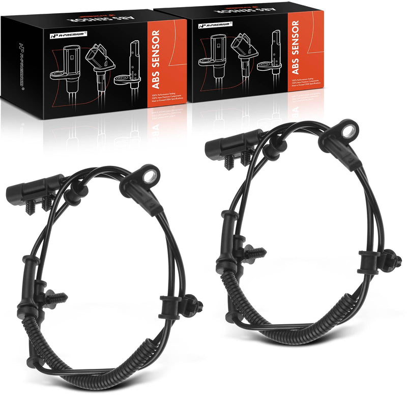 A-Premium 2PC Set Front ABS Wheel Speed Sensor for Jeep Grand Cherokee 2016-2020, Dodge Durango 2016-2017 [Without Adaptive Cruise Control] - Front Driver & Passenger Side Pack of 2