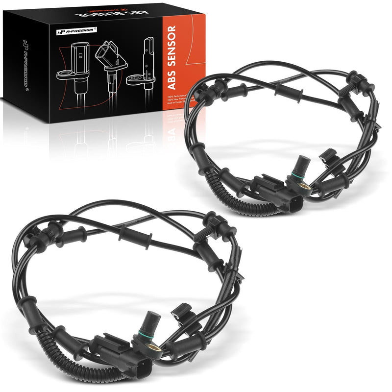 A-Premium 2PC Front ABS Wheel Speed Sensor Compatible with Ram 2500/3500 2014-2018, Off Road Suspension, Replaces 68165624AD, 0265004257 Pack of 2