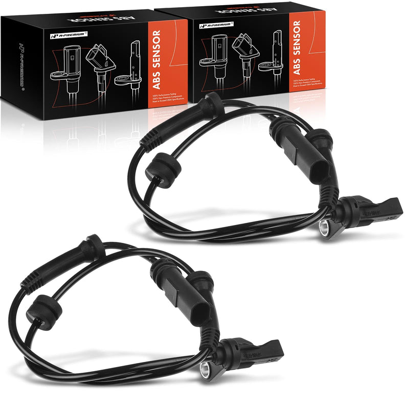 A-Premium 2PCS Front ABS Wheel Speed Sensor Compatible with BMW 320i 2013-2018, 328d 328i 330e 330i 335i 340i 428i 430i 435i 440i 228i [Without Adaptive Cruise Control] Pack of 2