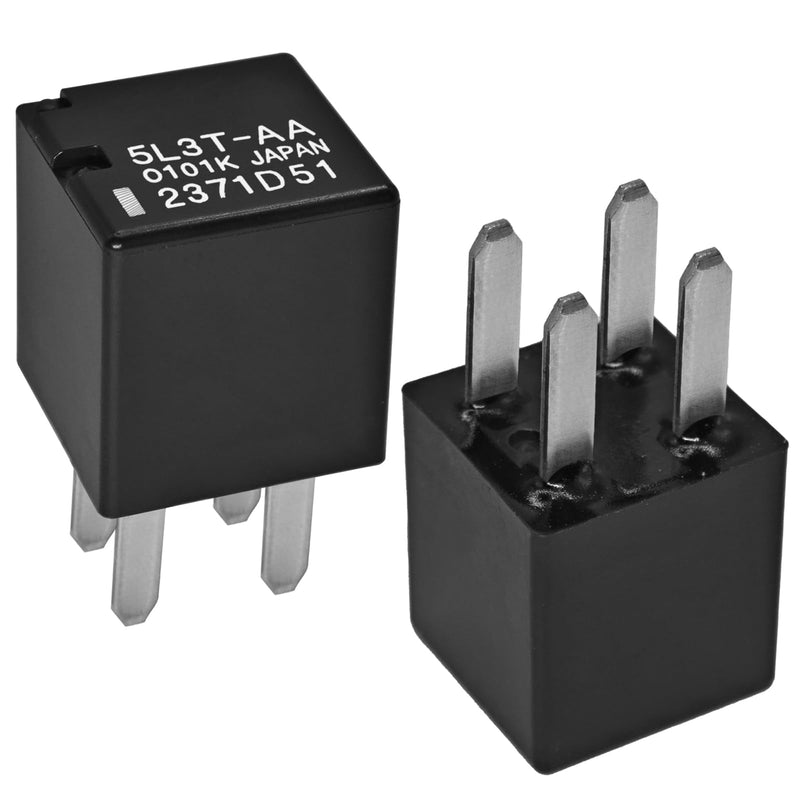 Relay 5L3T-AA (Pack of 2) - 4 Pins 12VDC 20A Automotive Oil Pump Starting Relay