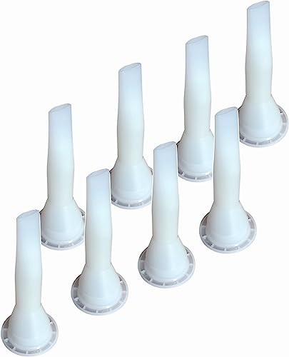 8 Pcs Caulking Nozzles for Sausage Caulking Gun,Flat mouth