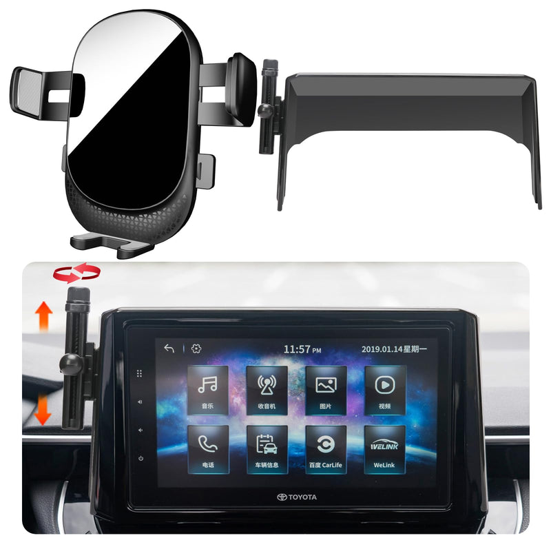 Car Phone Holder for Toyota Corolla 2020-2025 | Auto Accessories Auto Lock Hands Free Cell Phone Mount Car fits for iPhone & All Smartphones For Corolla 2020-2023