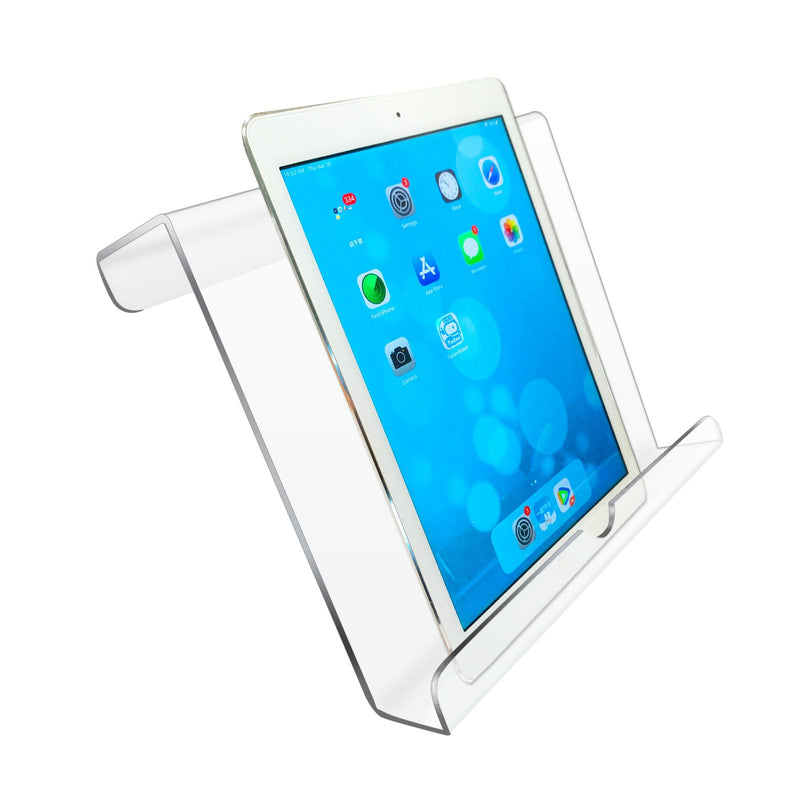 Treadmill Tablet Holder, Exercise Bike Reading Stand,Acrylic Book Holder, Clear Acrylic Stand for Tablet, Magazines and Books（8.5 * 9.5 * 2.8 Inches