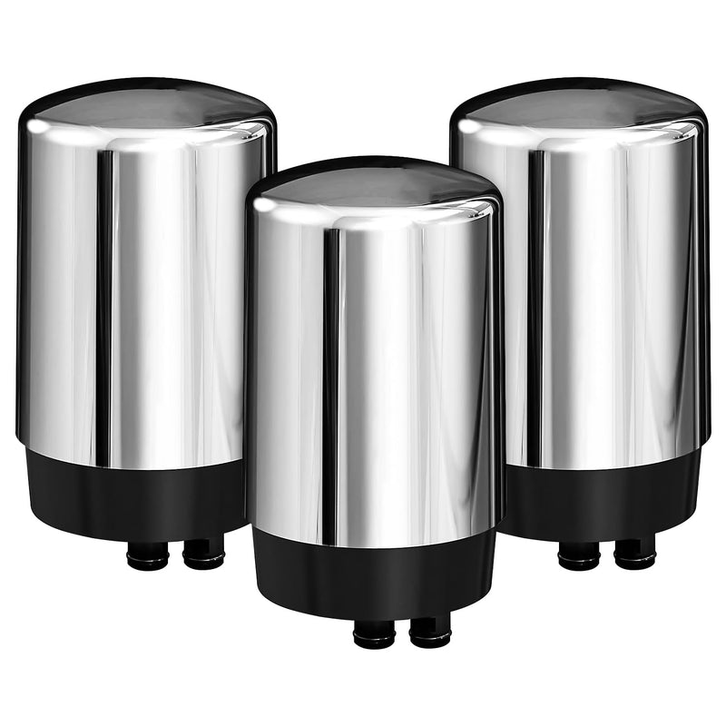 Faucets Filter Cartridge BPA Free, Replacement for Brita® Faucet Filter - Chrome(3pack)