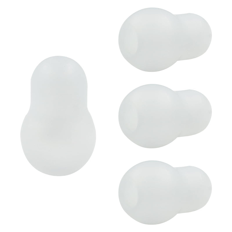 Hitefu 4PCS Stethoscope Ear Tips Replacement Silicone Earbuds, Universal Silicone Earplugs for Stethoscope, Stethoscope Spare Parts, Transparent White