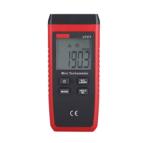 Noncontact Digital Tachometer for Small Engine,LCD RPM Speed Meter UT373 Mini Non-Contact Tachometer