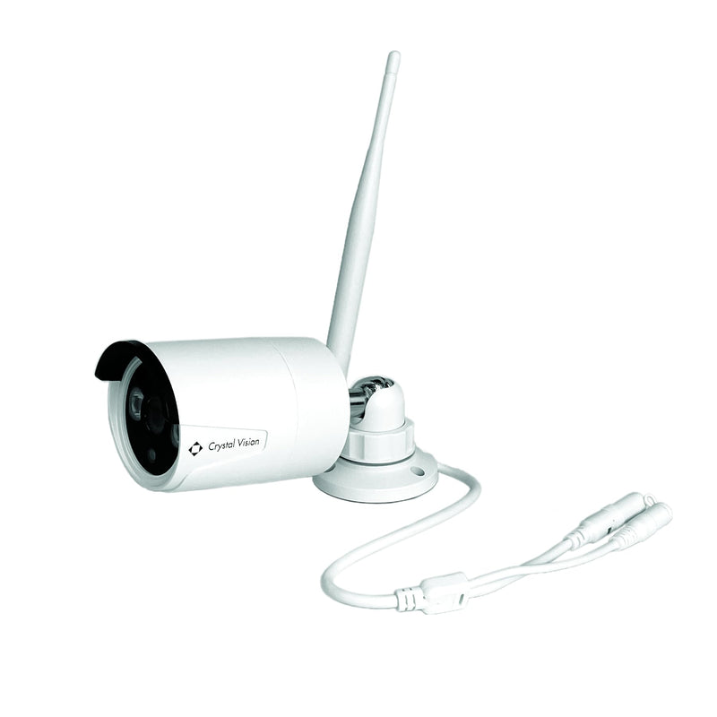 Crystal Vision Technology 3MP AI-Powered Bullet Type Camera with15Ft Power Extesion Cable (CVT-30WB) 3MP Bullet Camera