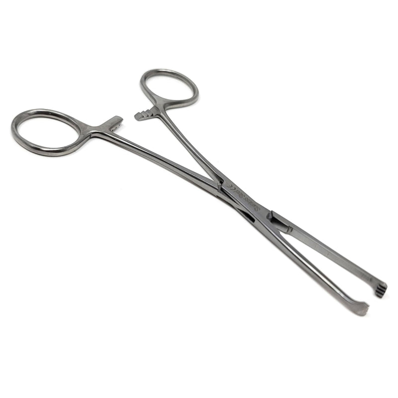 Premium Allis Tissue Forceps 6", 4x5 Teeth, Stainless Steel (Silver) Silver