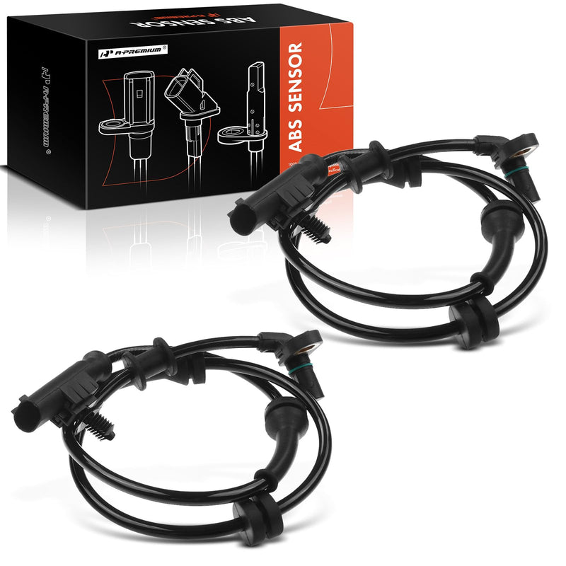 A-Premium 2PC Set Front ABS Wheel Speed Sensor Compatible with 2012 2013 2014 2015 Nissan Titan Armada 5.6L - Front Driver & Passenger Side, Replace# 47910-9FF0A