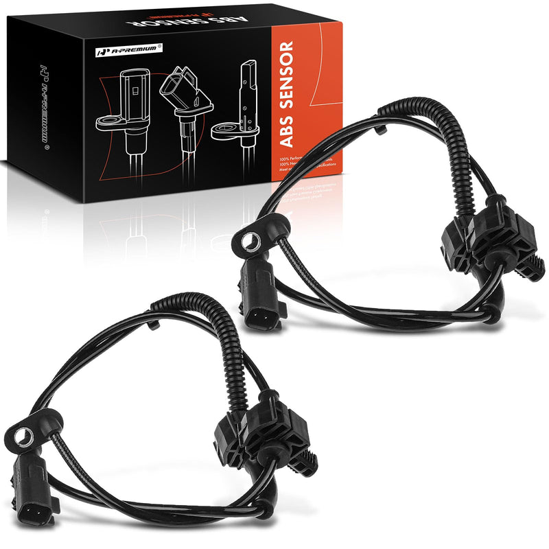 A-Premium 2PC-Set Rear ABS Wheel Speed Sensor for Chevy Silverado 1500 2014-2019, GMC Sierra 1500 2014-2019, Yukon 2015-2017, Sierra 1500 Limited 2019 - Rear Driver & Passenger Side