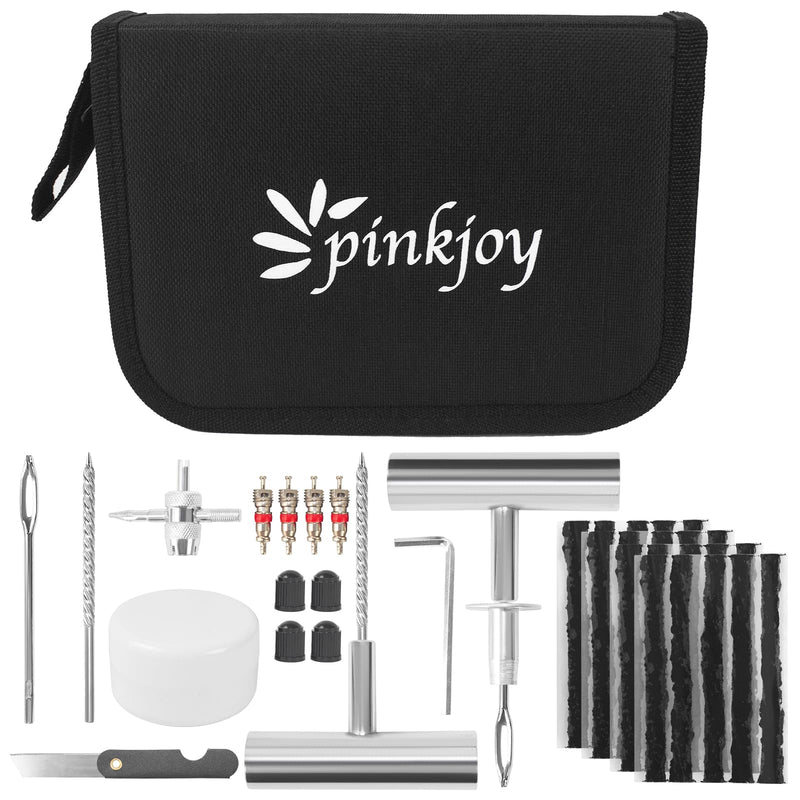 PINKJOY Tire Plug Kit with Plugs 36 Pcs for Car, Motorcycle, ATV, Jeep, Truck, Tractor Flat Tire Puncture Repair Tools
