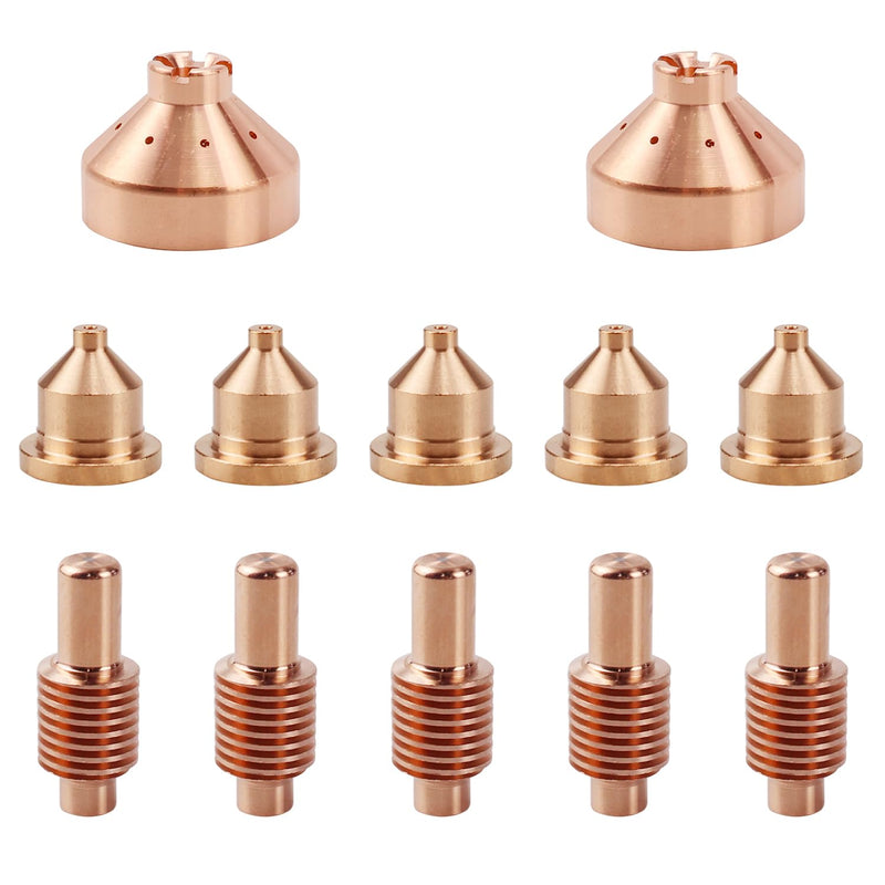 5pcs 120573 Electrode 5pcs120826 Nozzle Tip 2pcs 120828 Shield Fit for 600 Series Plasma Cutting Torch Consumables 120573 5pcs + 120826 5pcs + 120828 2pcs