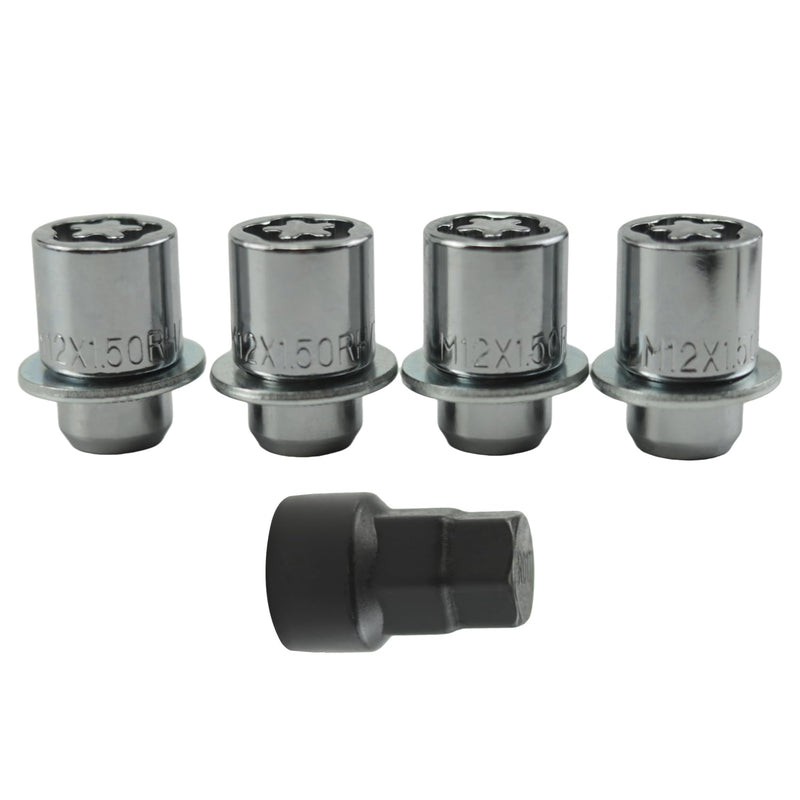 Wheel Locks Anti Theft Locking Lug Nuts Set M12 X 1.5 Fits for Toyota Prius Camry Tacoma Corolla RAV4 IS350 ES350 RX350 GS350 2001-2022 Replaces#00276-00900,0027600900 silver